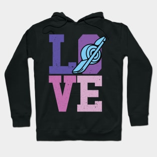 onewheel love vintage design - Onewheel style Hoodie